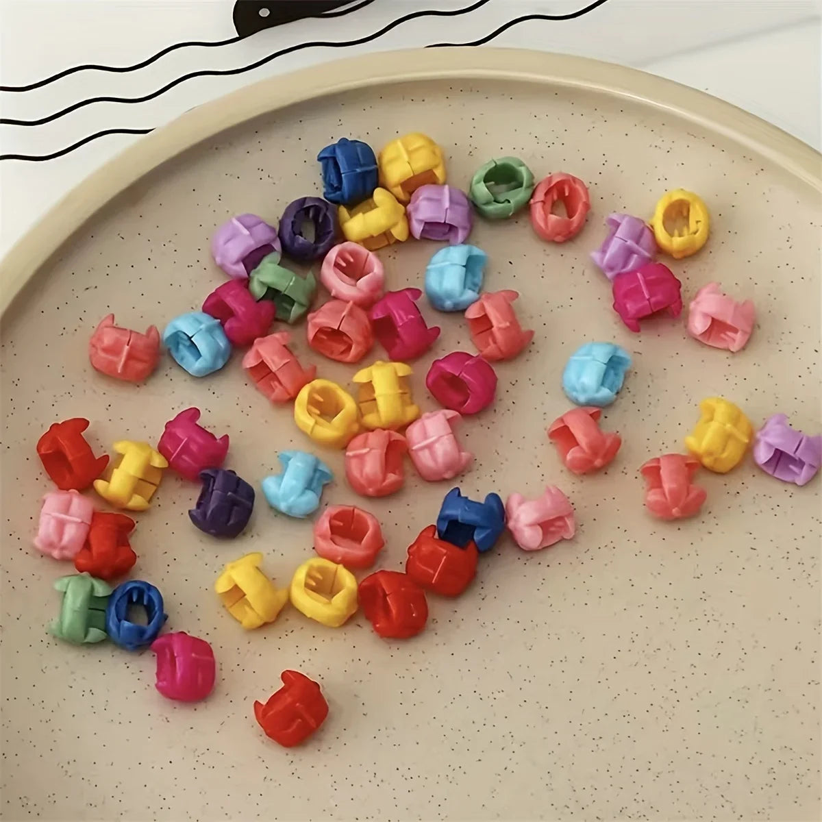 100pcs Small Clips Colorful Hair Clip For Hair Styling Braid Hair,