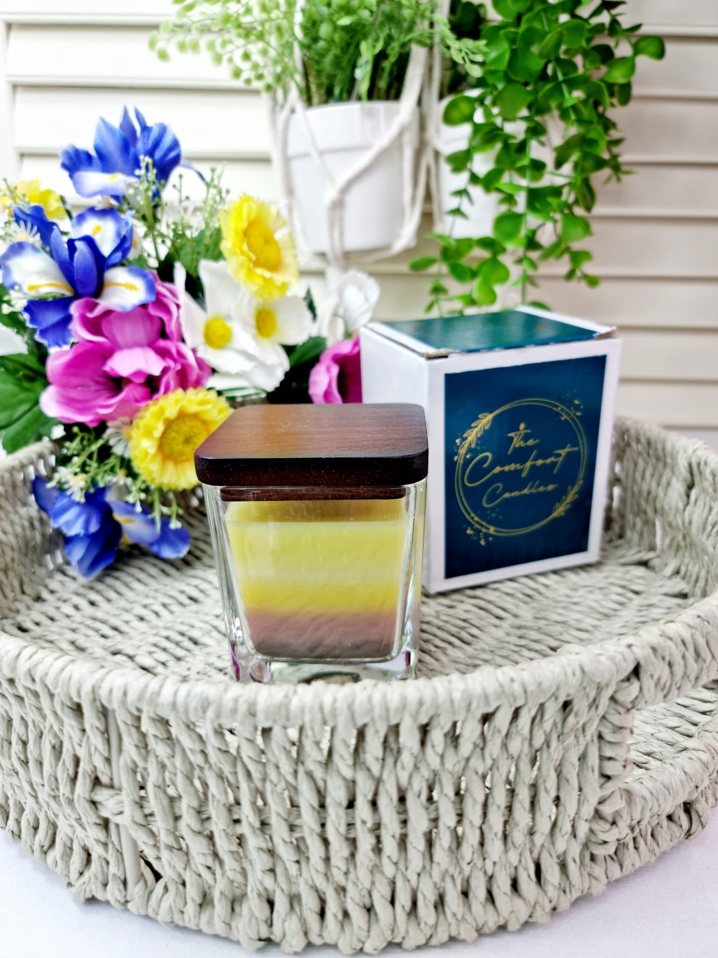 Christmas Handmade Layered Healing Candle