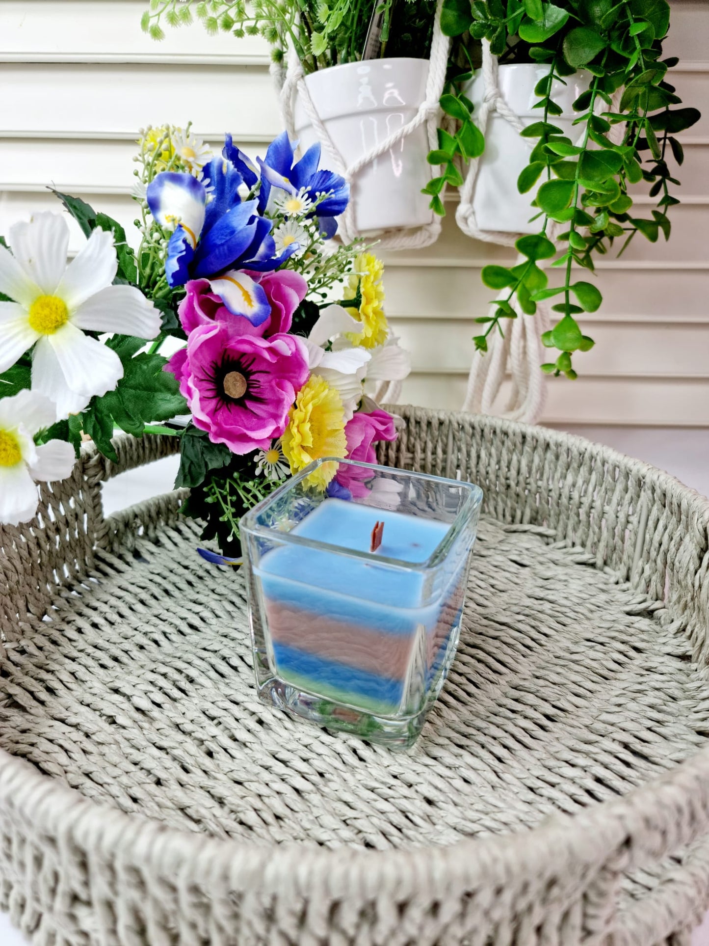 Christmas Handmade Layered Healing Candle