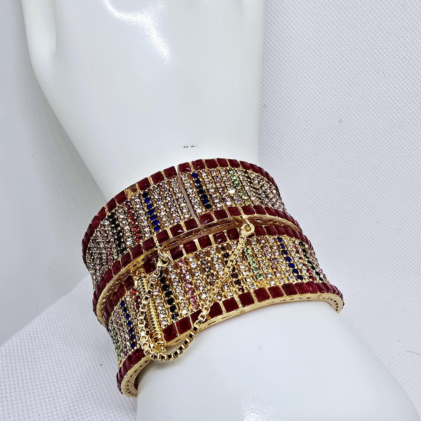 Old Style Kara Pair with Gold Base