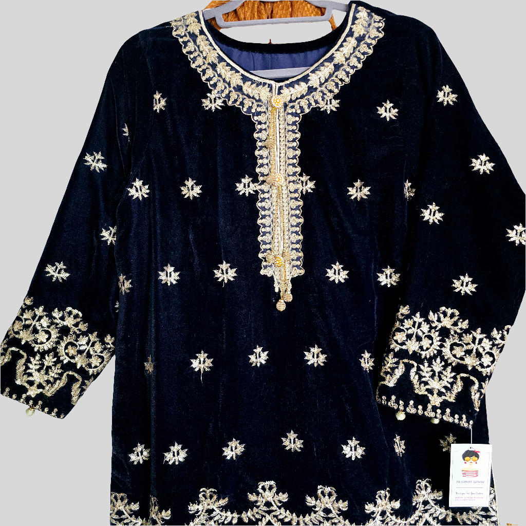 Pakistani Party Eid Shalwar Kameez Stitched 3 Piece Suit