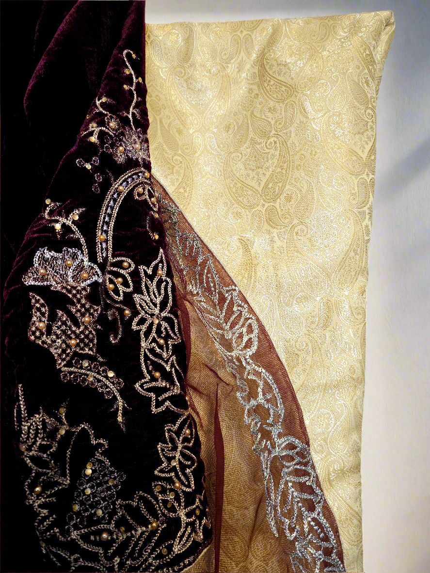 Shalwar Kameez Party Heavy Velvet Bollywood Indian Wear Designer Wedding 3Pc