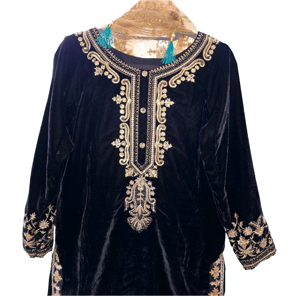 Pakistani Party Eid Shalwar Kameez Stitched 3 Piece Suit