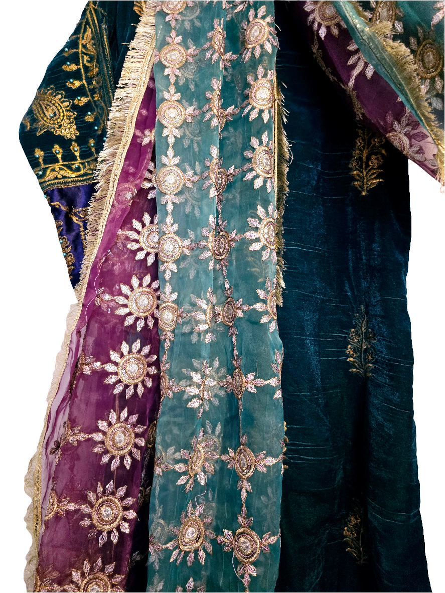 Velvet Shalwar Kameez Stitched Pakistani Indian Eid Dress