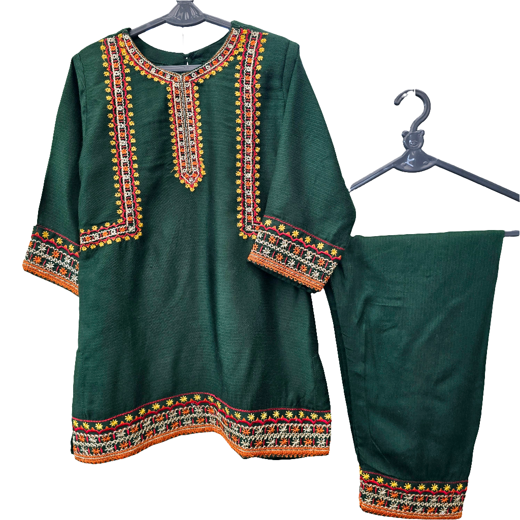 Baby Girl Embroidered Lawn Dress || Pakistani/ Indian and Asian Wedding, Party and Occasion Clothing || Kids Ethnic/ Formal Wear