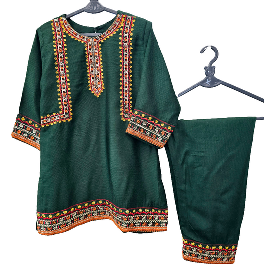 Baby Girl Embroidered Lawn Dress || Pakistani/ Indian and Asian Wedding, Party and Occasion Clothing || Kids Ethnic/ Formal Wear