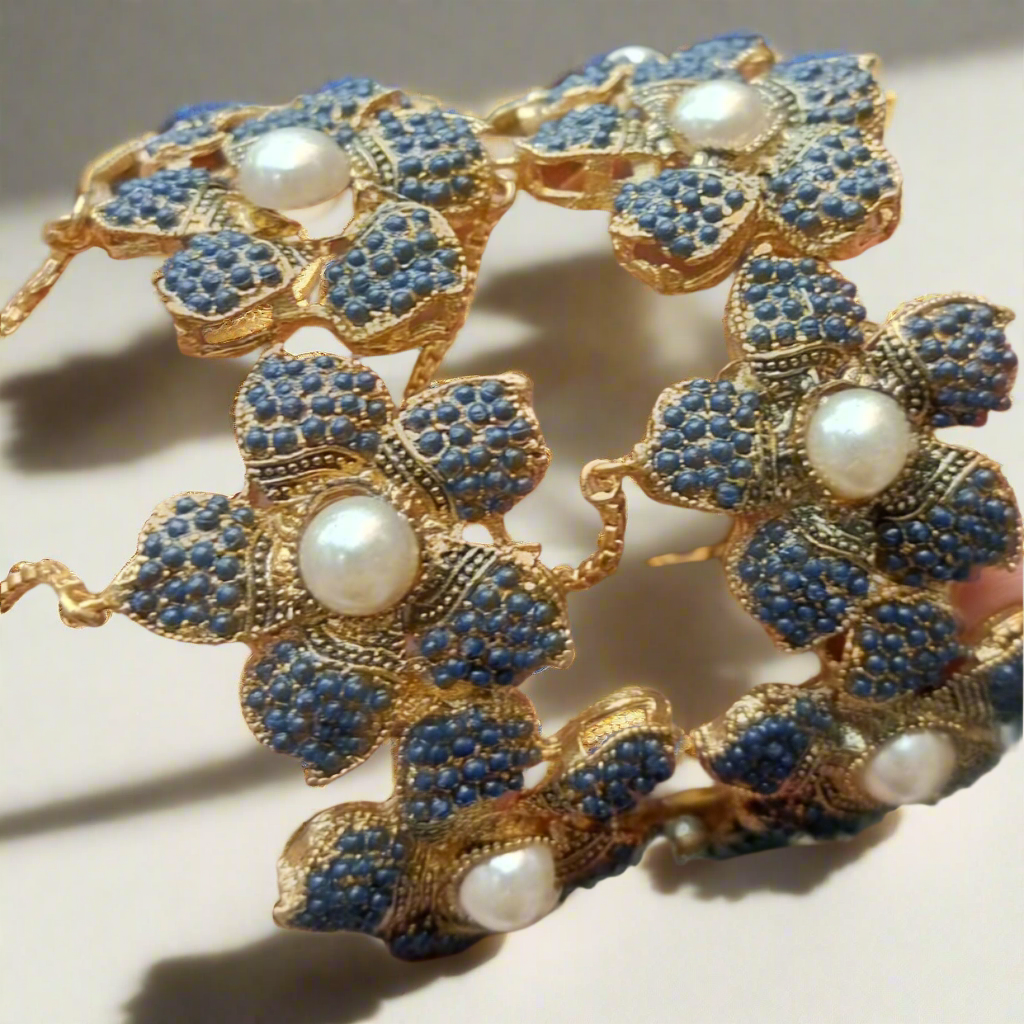 Bangle Openable Kara Set || Glod Plated Kara Pair || Bangles with Zircon Stones