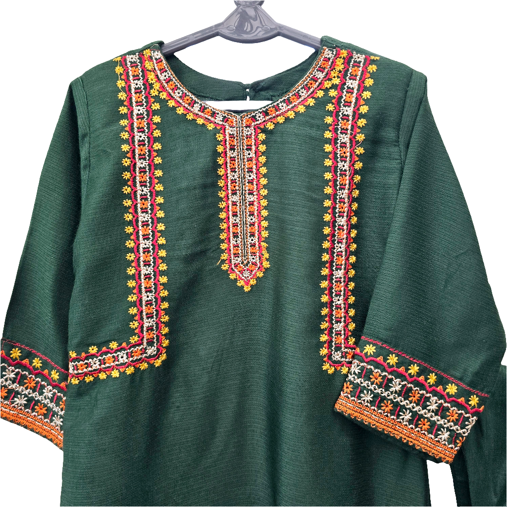 Baby Girl Embroidered Lawn Dress || Pakistani/ Indian and Asian Wedding, Party and Occasion Clothing || Kids Ethnic/ Formal Wear