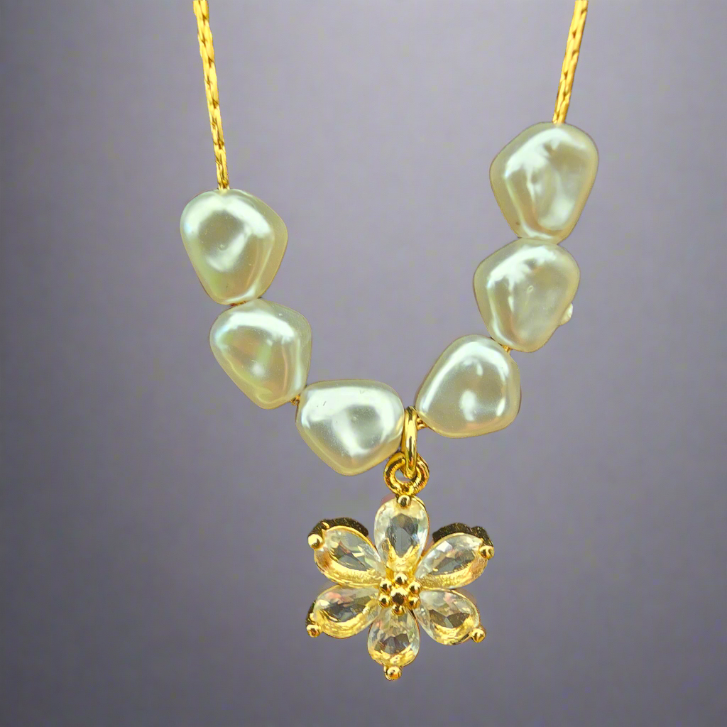 18K Gold Plated Tarnish Free Real Pearls Necklace