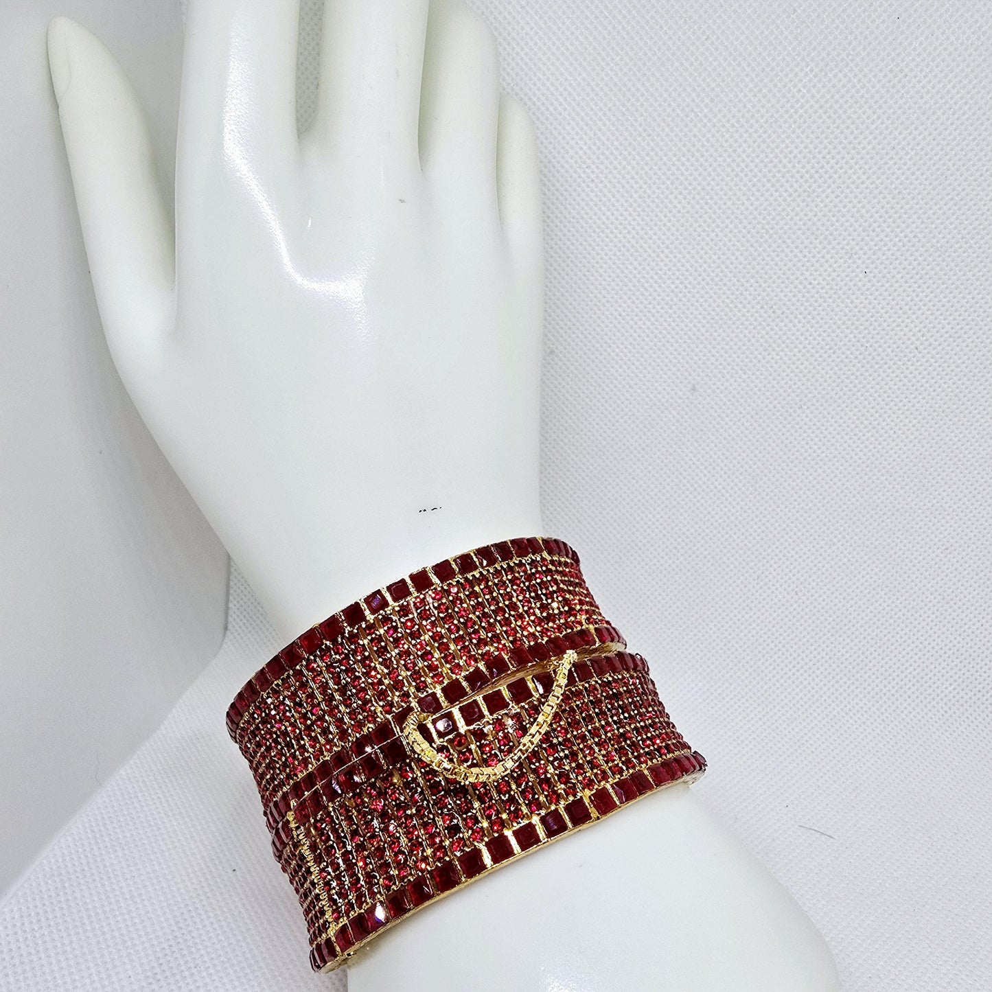 Old Style Kara Pair with Gold Base